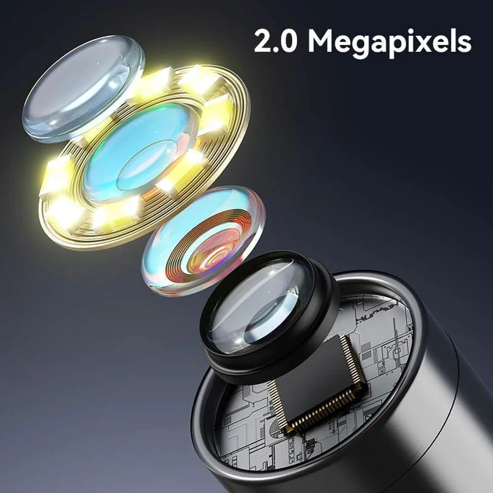 1600X USB Digital Microscope 8 LED HD Magnifier Camera 3-In-1 Type-C Micro USB For Android PC Electronics Jewelry Coin Inspection