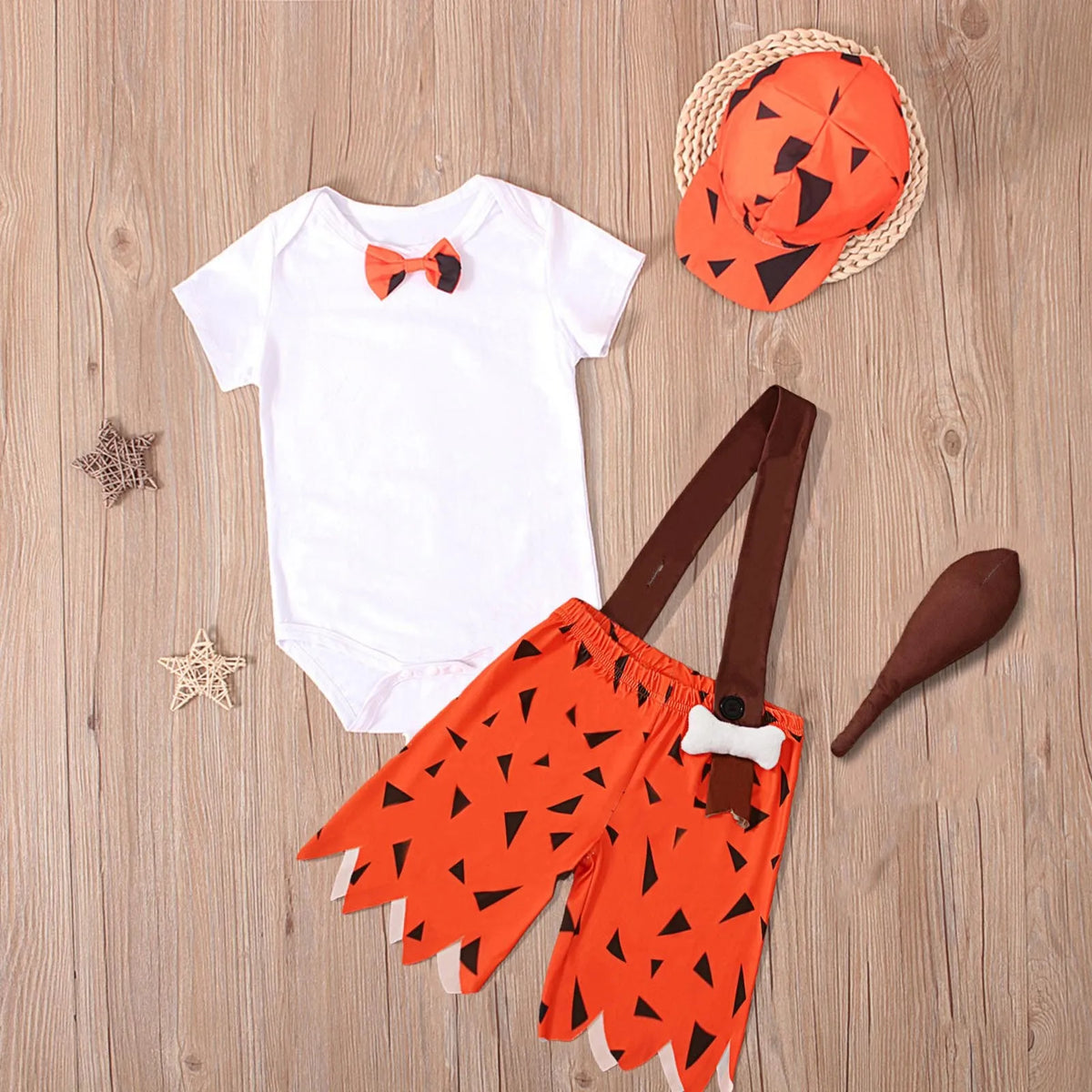 Halloween Kids Toddler Caveman Costume Halloween Dog Bones Historical Caveboys Party Romper Strap Shorts Toddler Boys Sweatsuits