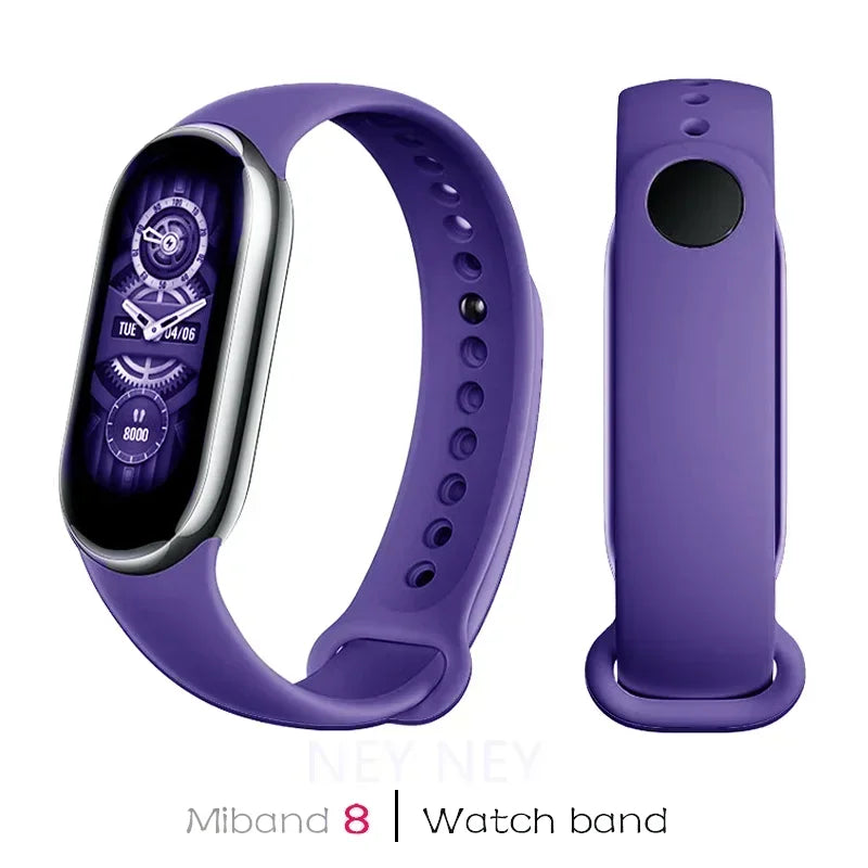 Sport Silicone Strap for Xiaomi Mi Band 9 NFC Replacement Bracelet Belt for Xiaomi Mi Band 8/9 Wriststrap Smartwatch Accessories
