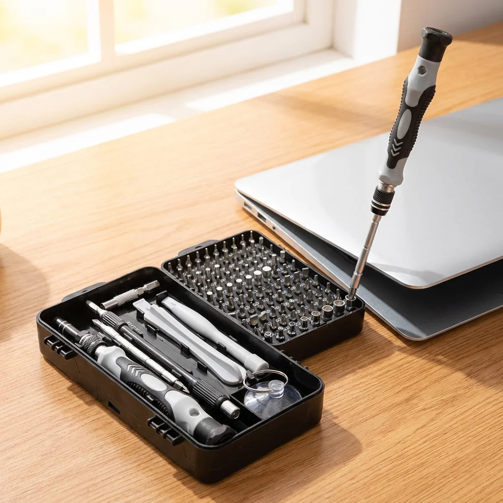100 in 1 Precision Screwdriver Set - Magnetic Repair Tool Kit for iPhone, Watch, Laptop, Electronics & Household Repairs