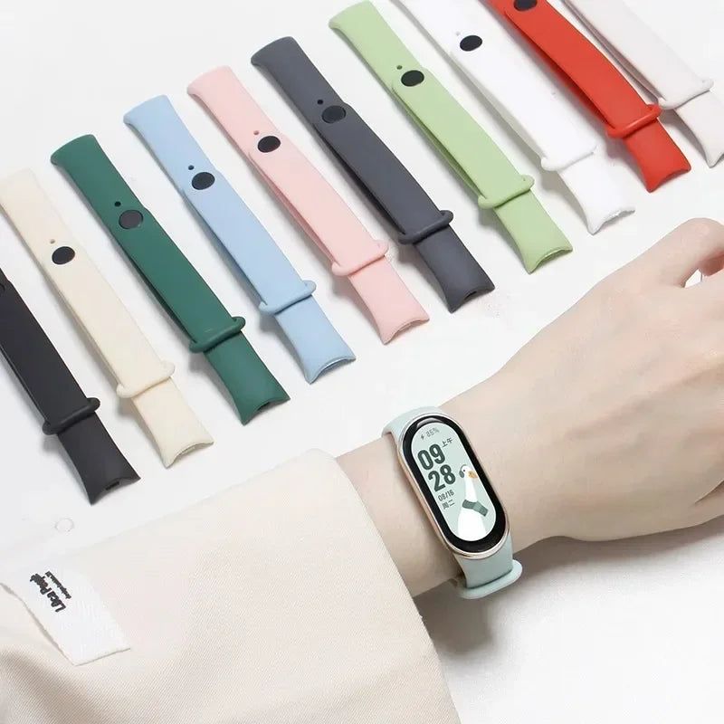 Sport Silicone Strap for Xiaomi Mi Band 9 NFC Replacement Bracelet Belt for Xiaomi Mi Band 8/9 Wriststrap Smartwatch Accessories