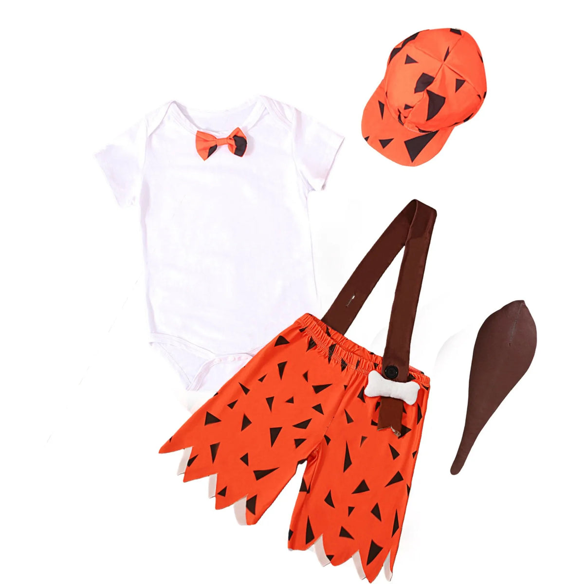 Halloween Kids Toddler Caveman Costume Halloween Dog Bones Historical Caveboys Party Romper Strap Shorts Toddler Boys Sweatsuits