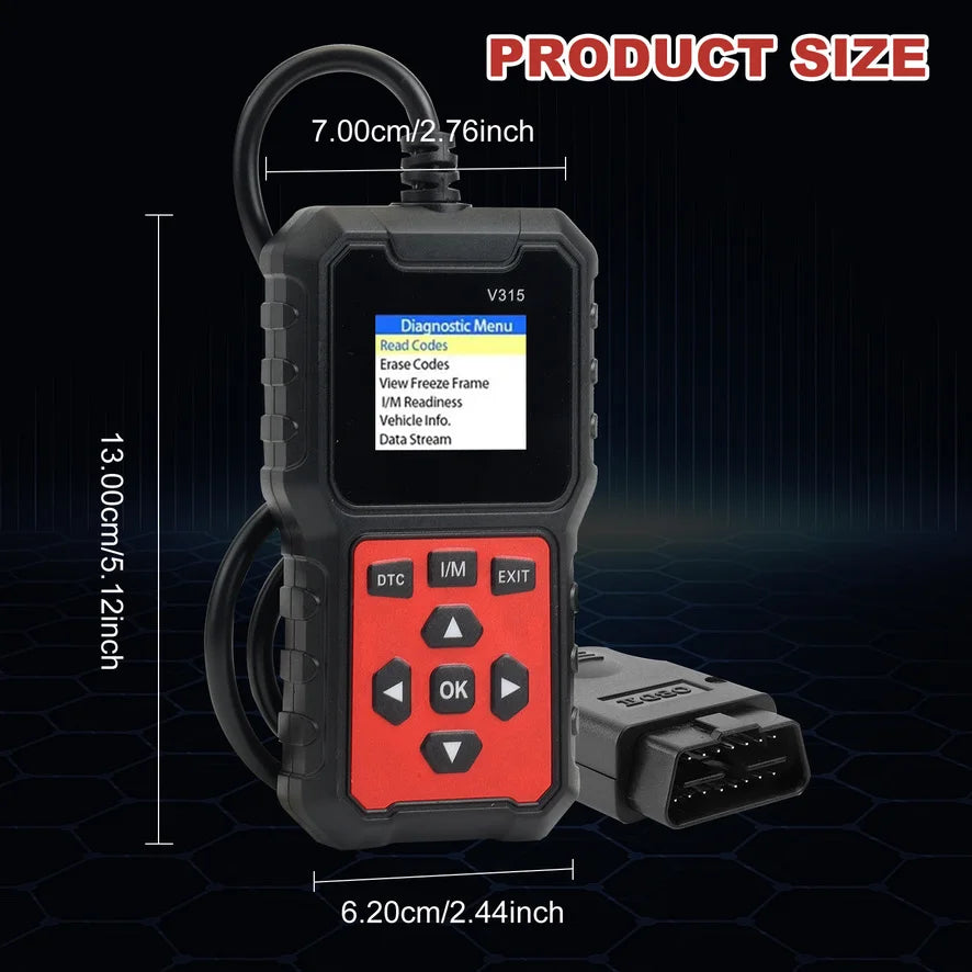 V315 OBD Diagnostic Scanner Auto Car Code Reader And Scanner Vehicles' Health Inspection Tool