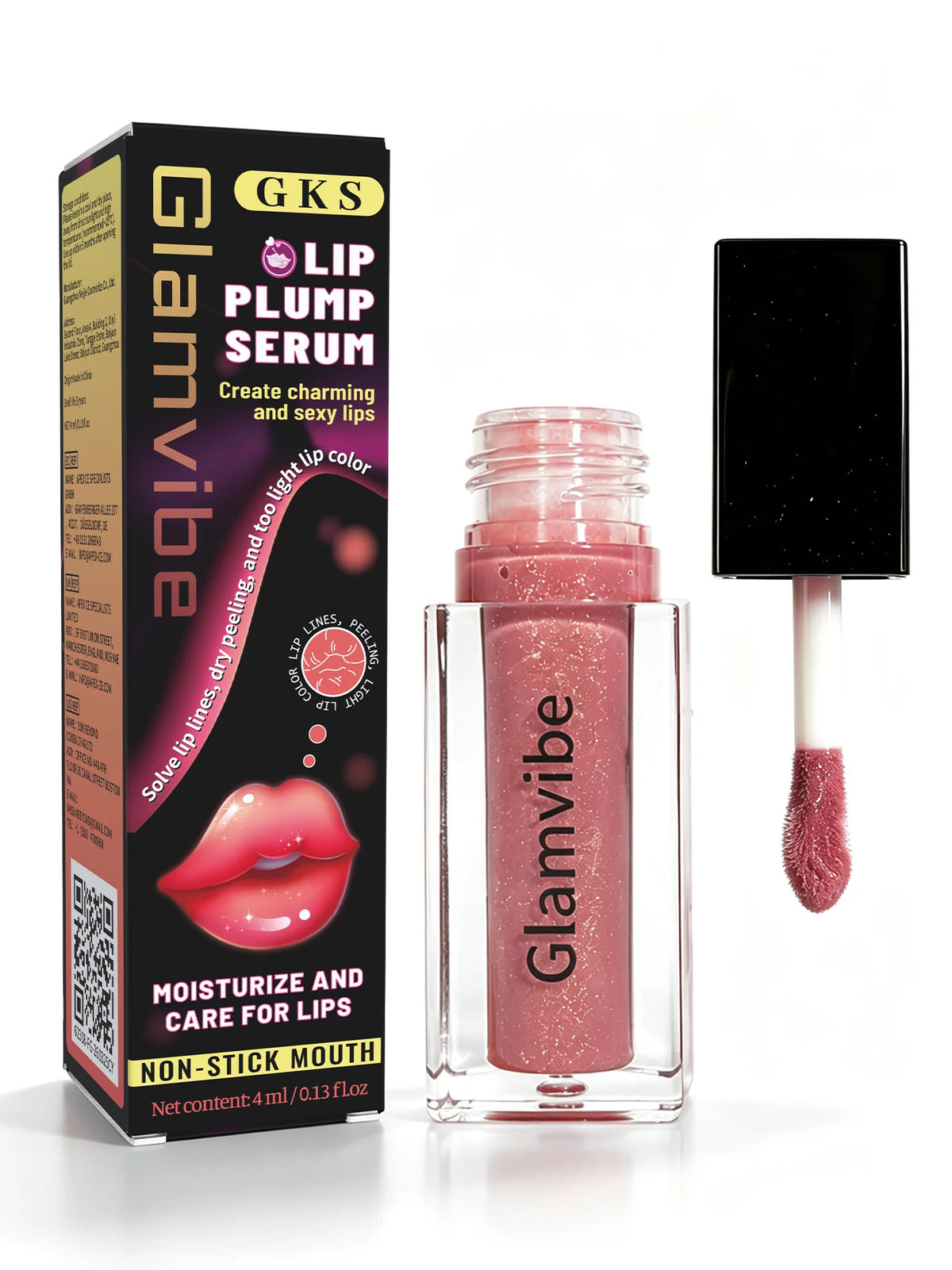 Extreme Lip Plumper Serum Volumizing Enhancer 3D Fuller Lips Shaping Liquid Deep Moisturizing Hydrating Lip Oil Soothing Repairing Dry Cracked Lips Treatment Reduce Fine Lines Plump Gloss Beauty Cosmetics