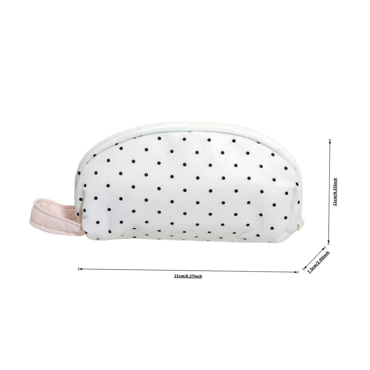 INS Polka Dot Pencil Case Shell Shape Multi-functional Stationery Storage Bag Large-capacity Pen Bag Students Gift