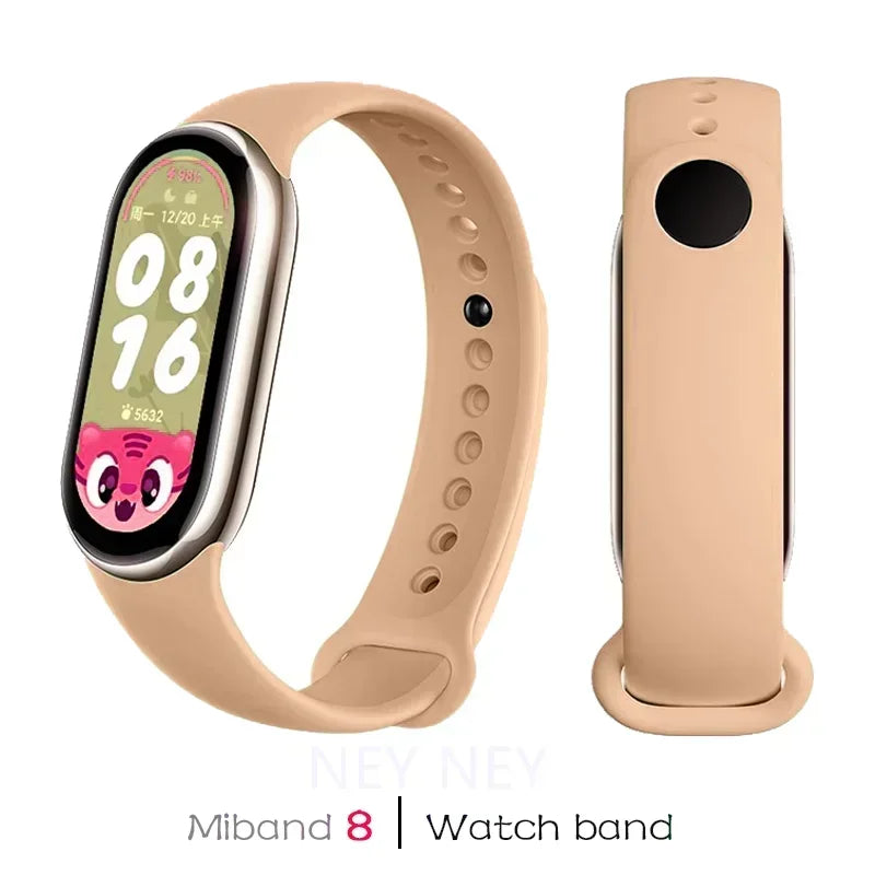 Sport Silicone Strap for Xiaomi Mi Band 9 NFC Replacement Bracelet Belt for Xiaomi Mi Band 8/9 Wriststrap Smartwatch Accessories