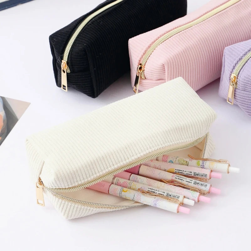 Durable Zipper Pencil Case Pen Pouch, Kawaii Novelty School Stationery Bag for Students, Long-Lasting Organizer for Back to School, Office, Travel, Gifts & Holiday Gifting