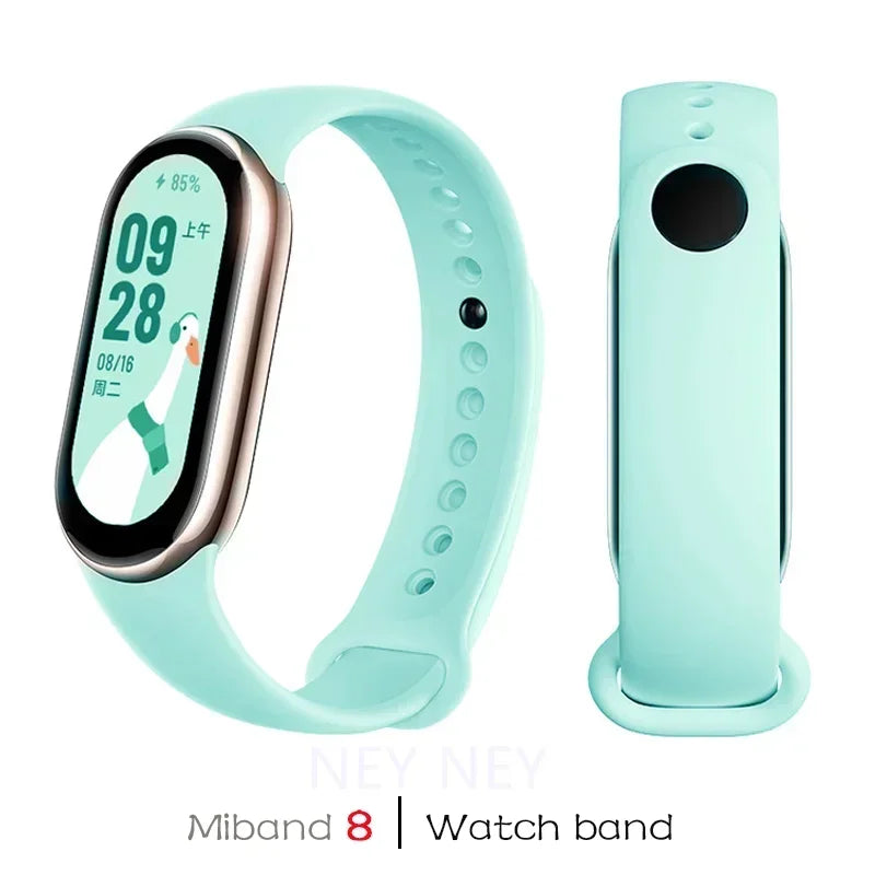 Sport Silicone Strap for Xiaomi Mi Band 9 NFC Replacement Bracelet Belt for Xiaomi Mi Band 8/9 Wriststrap Smartwatch Accessories