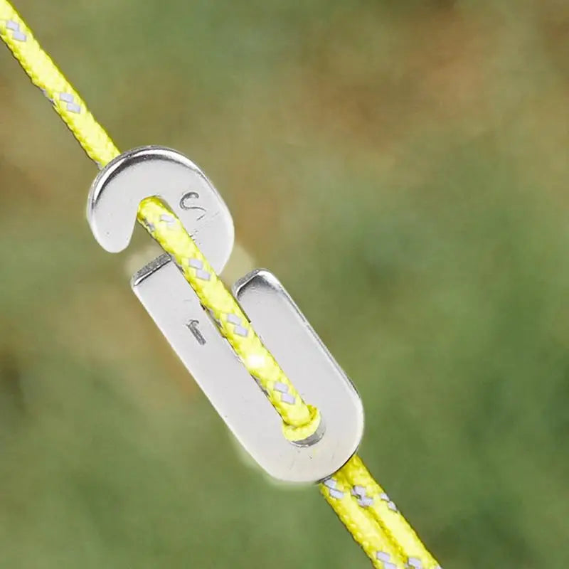 10PCS Adjustable Camping Tent Cord Rope Buckle S Type Tensioners Fastener Kit Outdoor Camping Tent Rope Tensioner Fixed Tool
