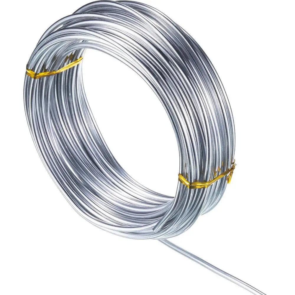 10/20M Silver Aluminum Craft Wire Versatile Bendable Metal Craft Wire For Making Dolls Skeleton DIY Jewelry Crafts 1/1.5/2mm