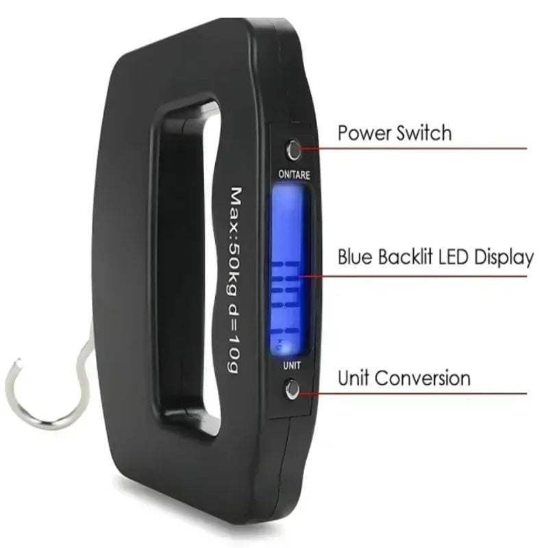 Digital Hanging Luggage Scale Portable Electronic Travel Suitcase Weighing Scale With Backlight For Travel Weight Check
