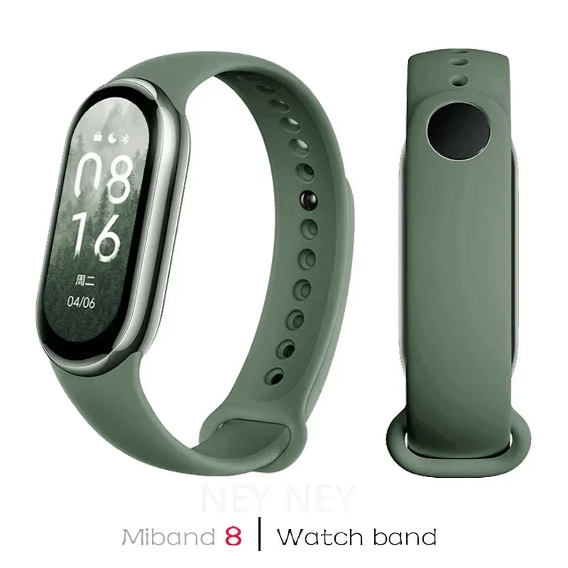 Sport Silicone Strap for Xiaomi Mi Band 9 NFC Replacement Bracelet Belt for Xiaomi Mi Band 8/9 Wriststrap Smartwatch Accessories