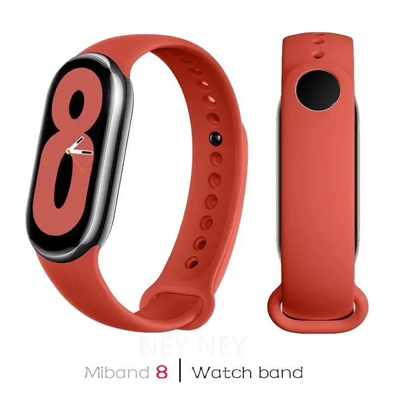 Sport Silicone Strap for Xiaomi Mi Band 9 NFC Replacement Bracelet Belt for Xiaomi Mi Band 8/9 Wriststrap Smartwatch Accessories