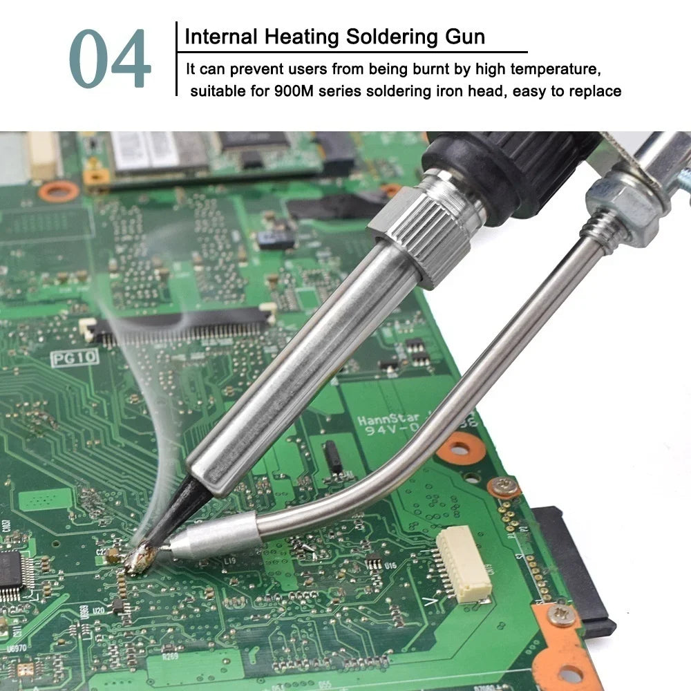 Automatic Soldering Gun 60W Handheld Soldering Iron with Internal Heating Welding Tool Kit Dual Voltage 110V 240V Smart Wire Feed Solder Station Iron Stand for Electronic Circuit Board PCB Repair Great for DIY Electronics Rep
