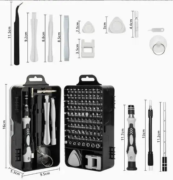 100 in 1 Precision Screwdriver Set - Magnetic Repair Tool Kit for iPhone, Watch, Laptop, Electronics & Household Repairs