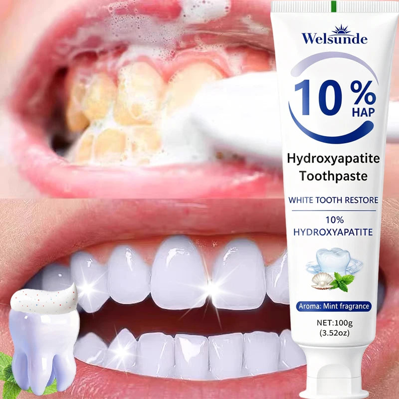 Powerful Whitening Toothpaste for Teeth & Deep Cleaning - Natural Mint Flavor, Breath Freshness, Micro-Polishing, Gentle on Sensitive Tooth & Gums, Oral Health, Specialized Dental Care, Suitable for Everyone, Perfect for Dail
