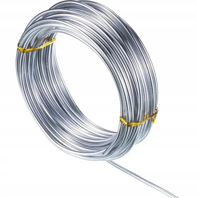 10/20M Silver Aluminum Craft Wire Versatile Bendable Metal Craft Wire For Making Dolls Skeleton DIY Jewelry Crafts 1/1.5/2mm