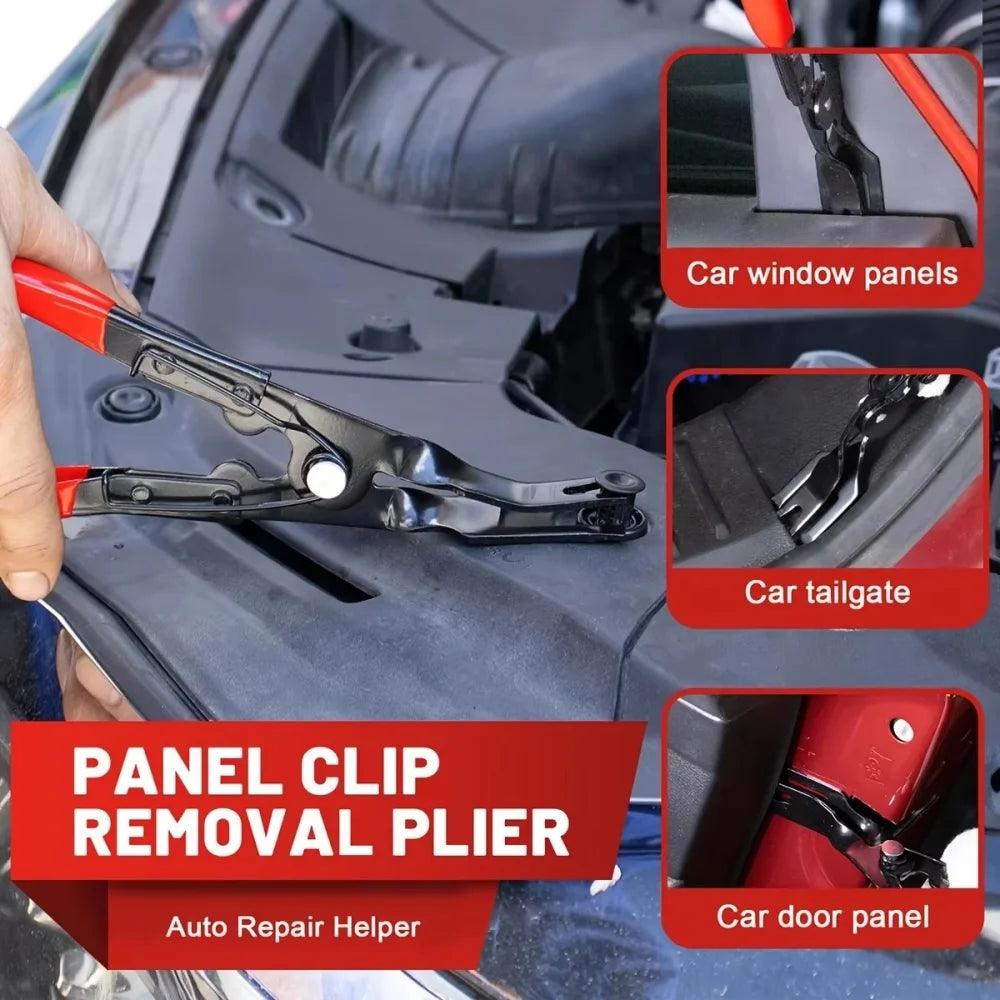 43/2Pcs Car Trim Removal Tool Kit Auto Interior Pry Tool Set Clip Pliers Fastener Remover Plastic Rivet Removal Tools for Door Panel Dashboard