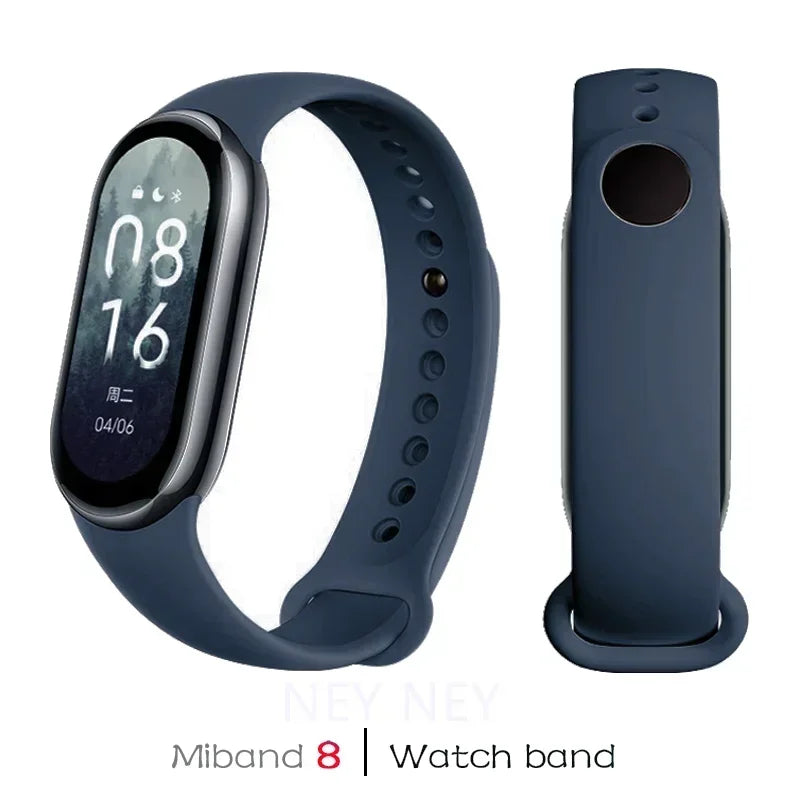 Sport Silicone Strap for Xiaomi Mi Band 9 NFC Replacement Bracelet Belt for Xiaomi Mi Band 8/9 Wriststrap Smartwatch Accessories