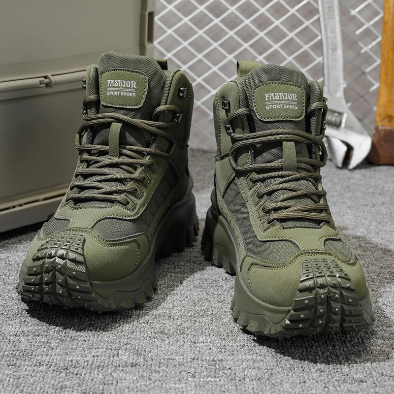 Autumn New High-Top Plus Size Casual Sports Shoes, Outdoor Hiking Boots, Comfortable Thick Sole Lightweight Casual Walking Shoes, Suitable for All-Season Daily Outdoor Activities, Walking And Travel, Mountaineering, Camping G