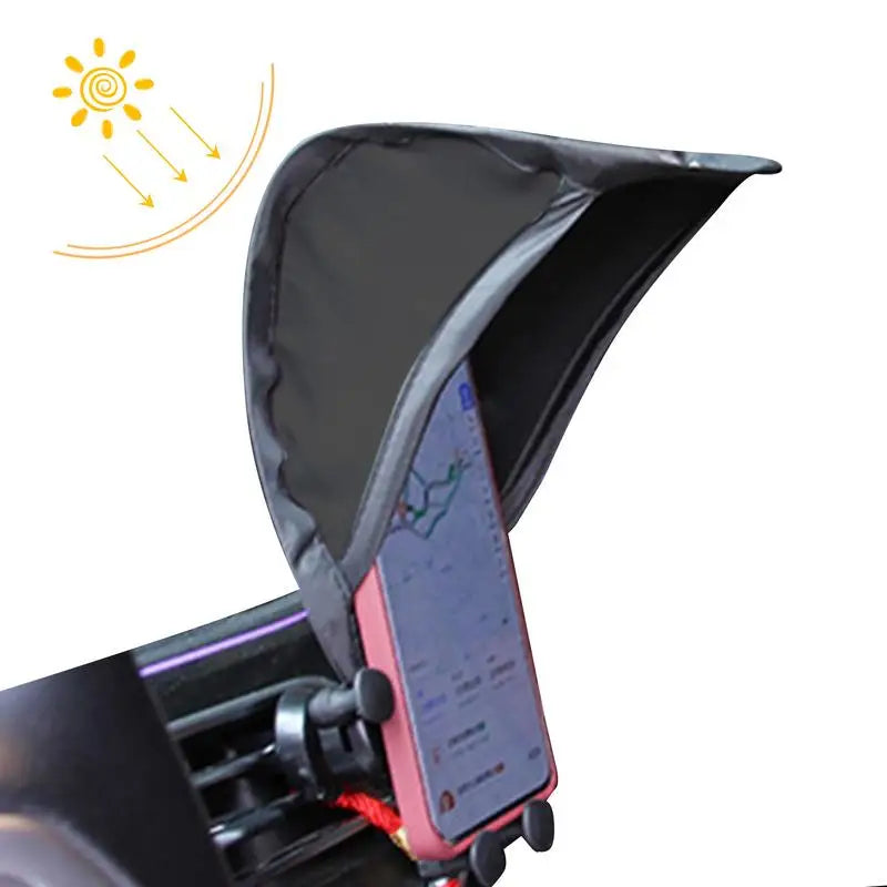 Car Phone Umbrella Motorcycle Bike Car Dashboard Cell Phone Sun Shield Anti-scald Car Accessories For Bike Motorcycle