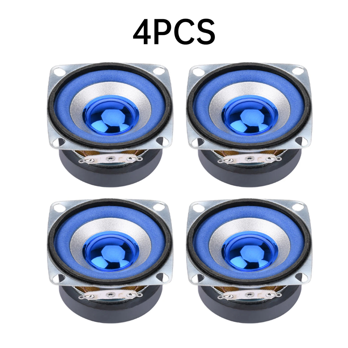 52mm 2-Inch 5W 4-Ohm Full Range Square Speaker Mini Blue Audio Driver for DIY Electronics Pro Home/Car Projects Fast Shipping