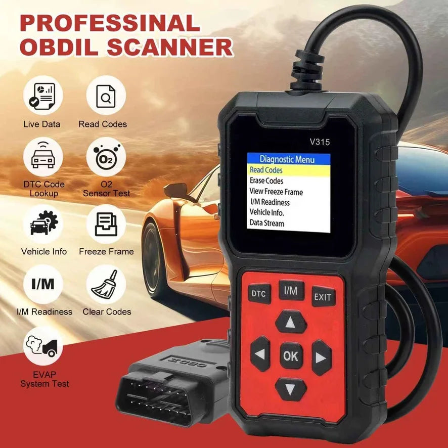 V315 OBD Diagnostic Scanner Auto Car Code Reader And Scanner Vehicles' Health Inspection Tool