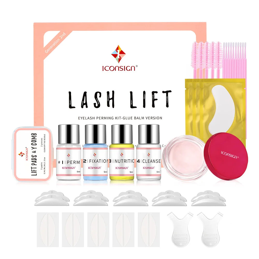 ICONSIGN Lashes Lifting Lash Lift Kit Eyelash Lamination Kit Eyelash Enhancer Perm Lash Eye Makeup Eyelash Beauty Tools