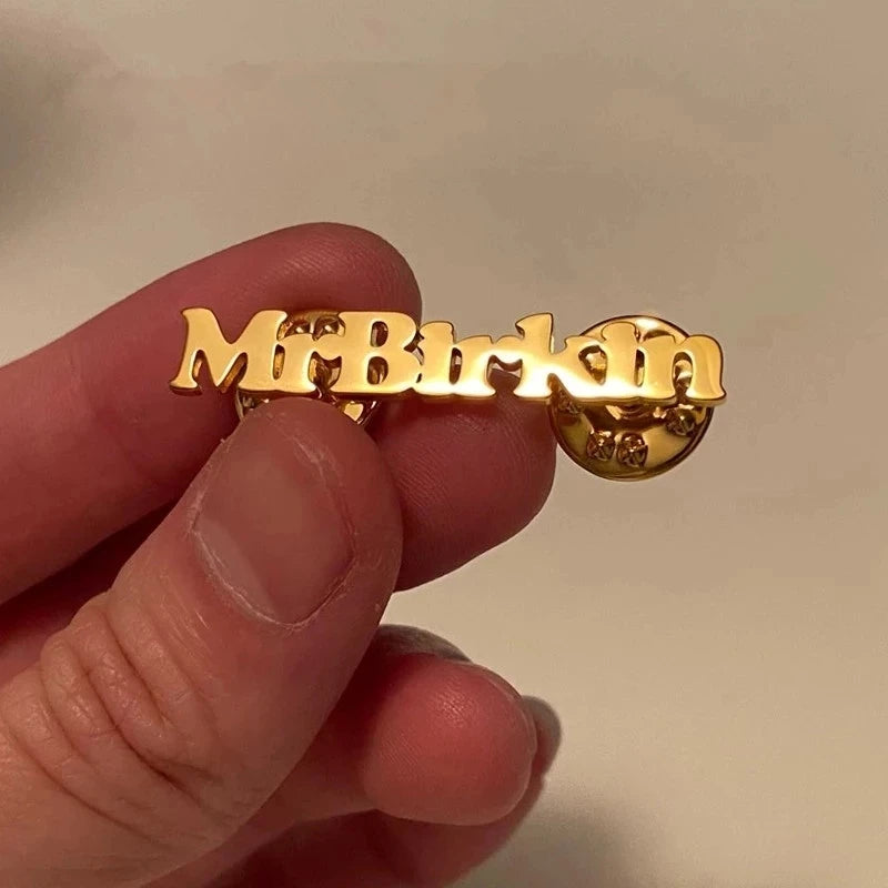 Stainless Steel Custom Name Brooches Personalized Date Lapel Pin Wedding Jewelry For Women Men Fashion Accessories Birthday Gift