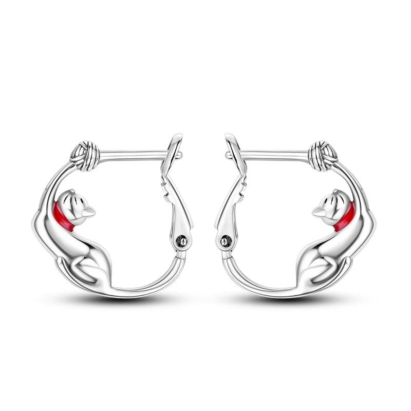 MULA 925 Sterling Silver Earring Stud For Women Fine Jewelry Gift Butterfly Four-leaf Clover Flowers Firefly Zircon Hoop Earring
