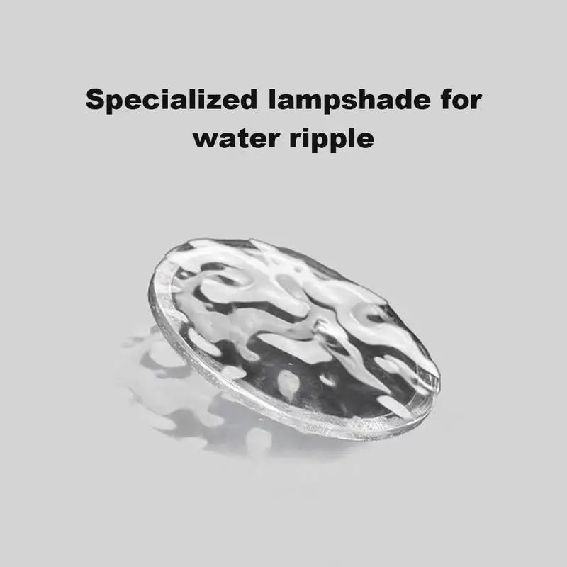 2 Modes Ocean Wave Projector Lamp 3D Water Ripple LED Night Light Romantic Atmosphere Projection Lamp for Bedroom Home Decor