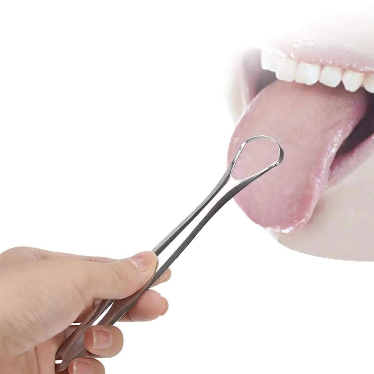 Travel Portable Tongue Scraper, Oral Hygiene Kit, Companion to Toothbrush, Compact & Hygienic Case Included