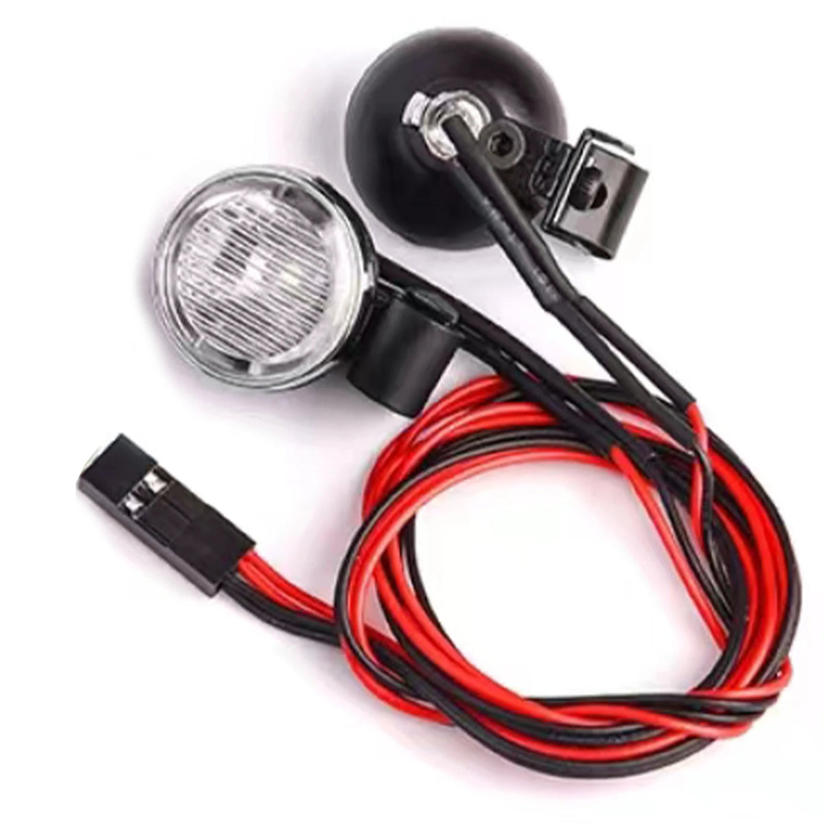 2Pcs LED Spotlight Headlights Dome Light 16mm For Axial TRX4 SCX10 1/10 1/8 RC Crawler Car Accessories 3V-7.4V White Lamp