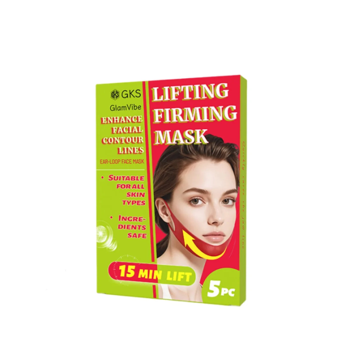 V-Shaped Cooling Slimming Face Mask: Removes masseter muscles, tightens double chin, burns facial fat, deeply hydrates, shaping bandage anti-aging beauty product, new product launch