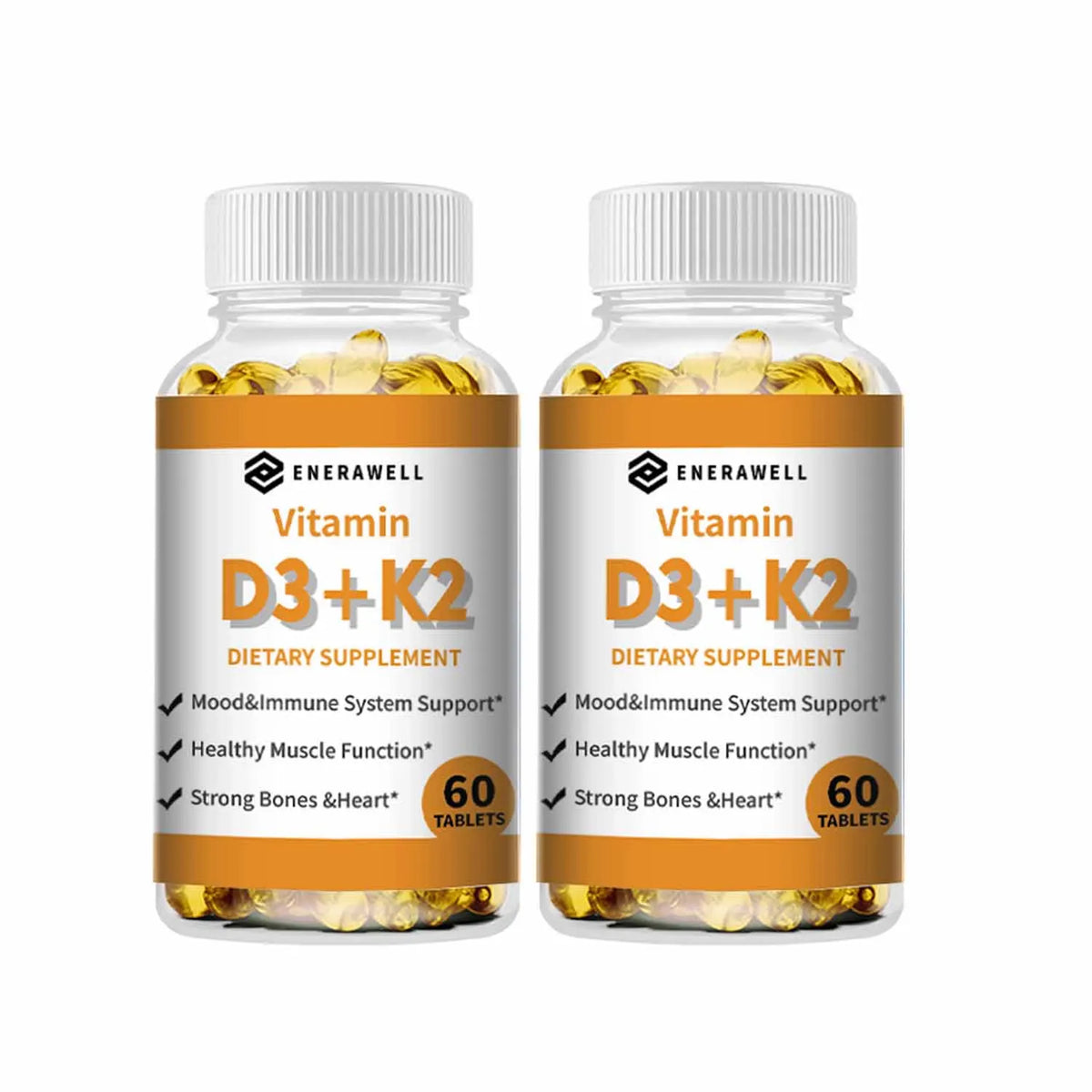 Vitamin D3 K2 Capsule - 20,000 IU Vitamin D3 Supports Bone & Teeth Health, Calcium Metabolism, Daily Body Wellness Supplement